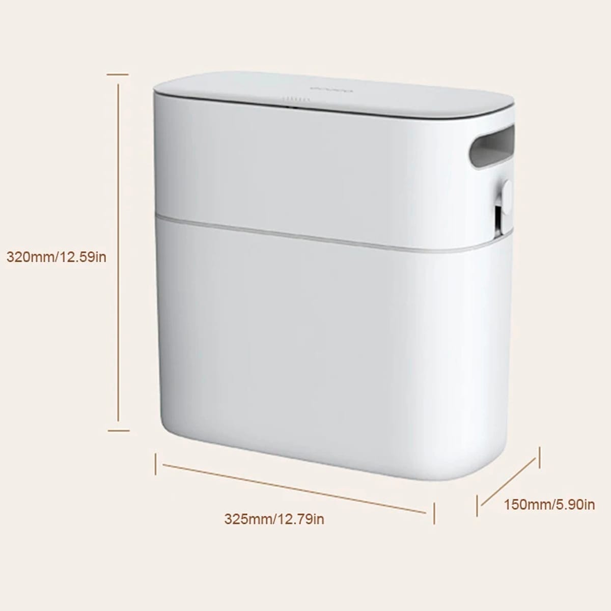 Papelera Estrecha Cocina Sala Baño Dormitorio Pequeña 12 Lts - Imagen 5