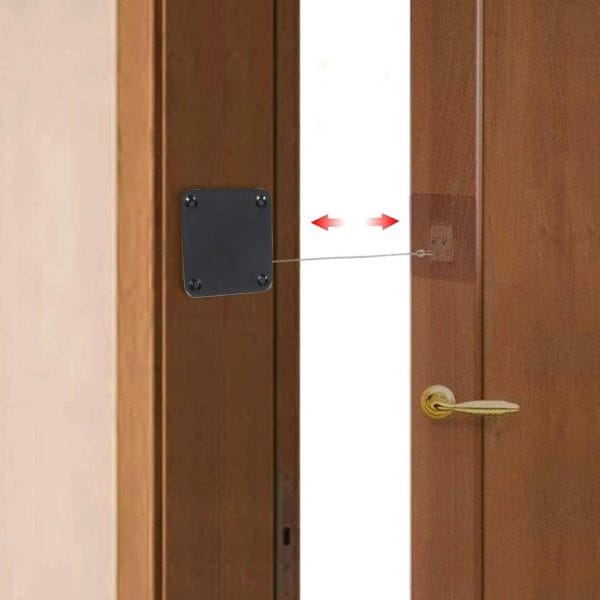 Cierre De Puerta Automático Con Adhesivo Y Cable Retráctil - Imagen 7