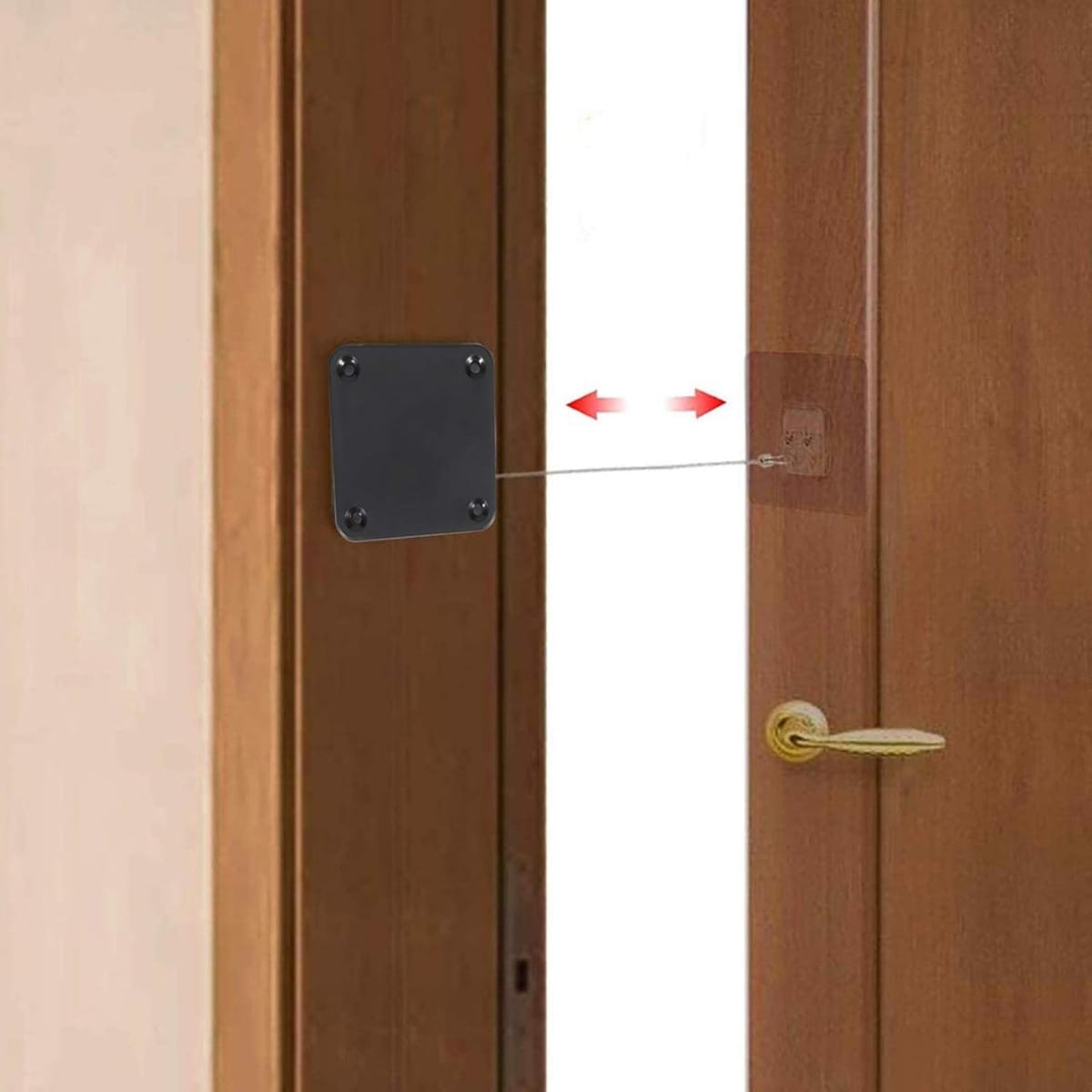 Cierre De Puerta Automático Con Adhesivo Y Cable Retráctil - Imagen 7