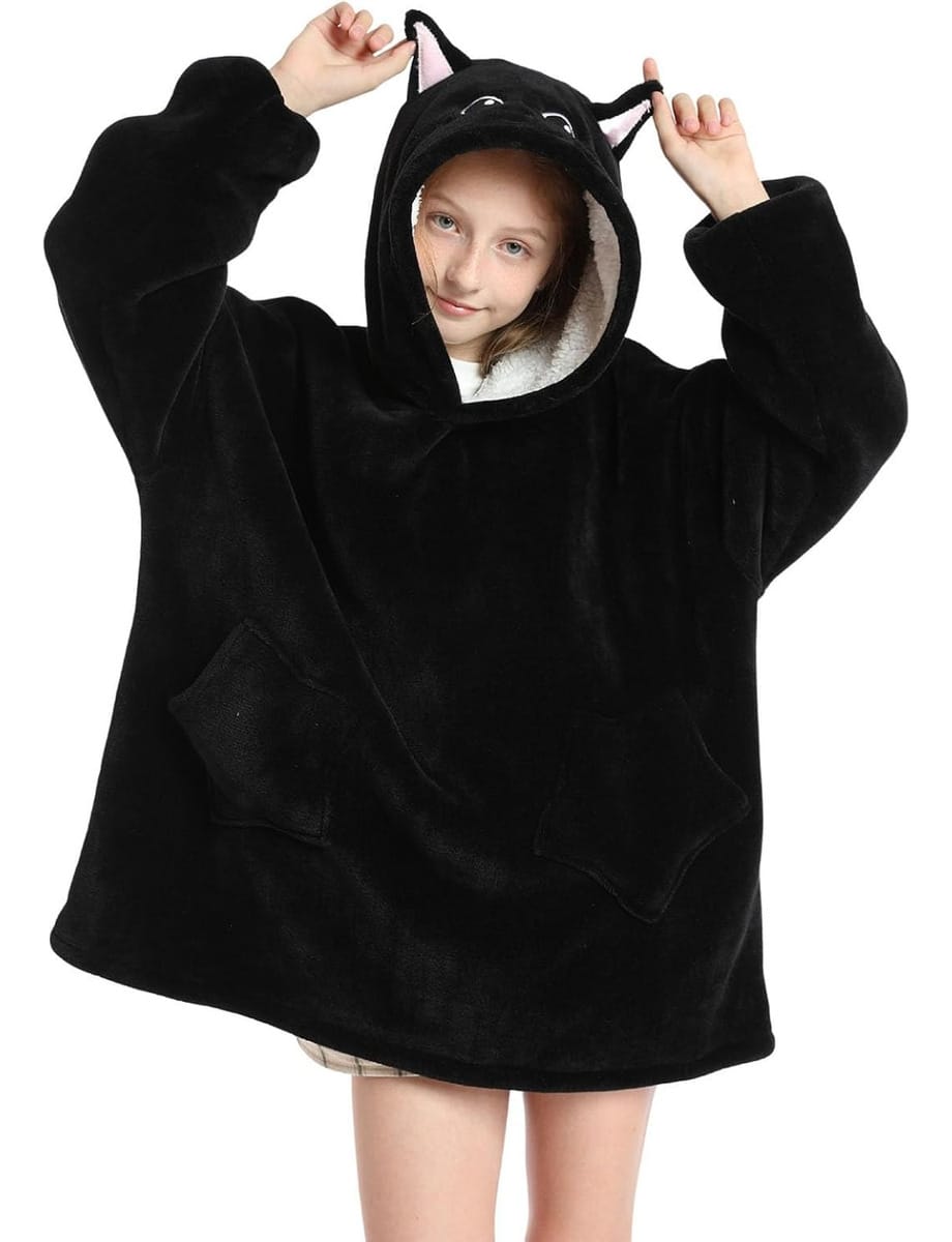 Buzo Manta Canguro Gigante Poncho Corderito Infantil Unisex - Imagen 5