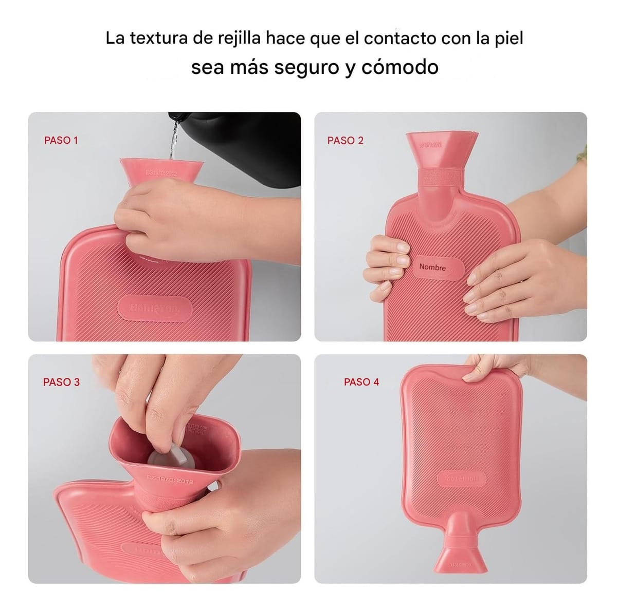 Bolsa Pvc De Agua Caliente 2 Litros Reutilizable Antifugas - Imagen 8