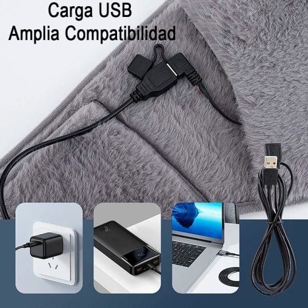 Faja Calefaccion Calentador Cintura Manos Termico Corderito - Imagen 6
