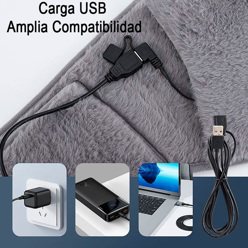 Faja Calefaccion Calentador Cintura Manos Termico Corderito - Imagen 6