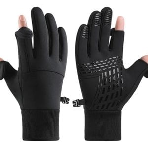 Guantes Termicos Ciclismo Moto Impermeables Dedos Abiertos