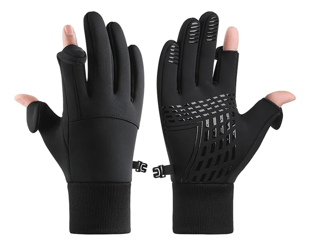 Guantes Termicos Ciclismo Moto Impermeables Dedos Abiertos