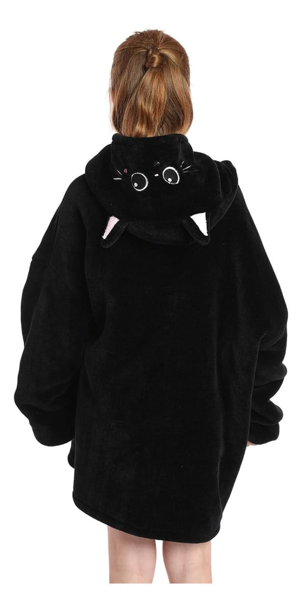 Buzo Manta Canguro Gigante Poncho Corderito Infantil Unisex - Imagen 6