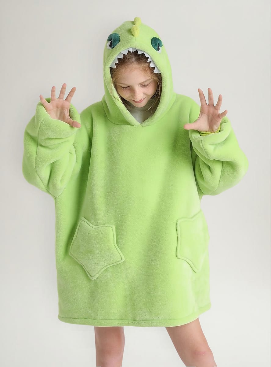 Buzo Manta Canguro Gigante Poncho Corderito Infantil Unisex