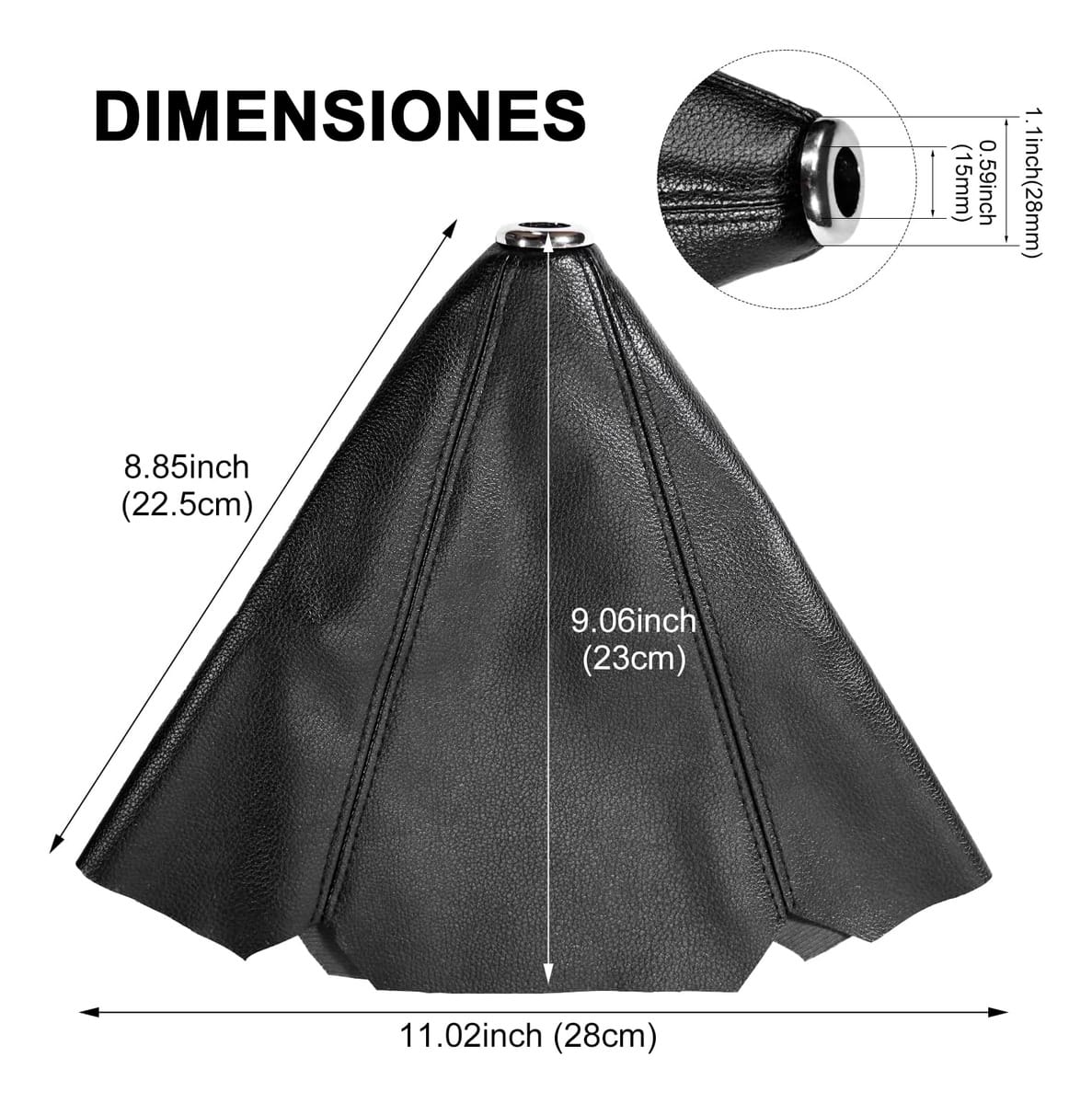 Funda Cubierta Universal Cubre Palanca Cambios Auto Cofia - Imagen 6