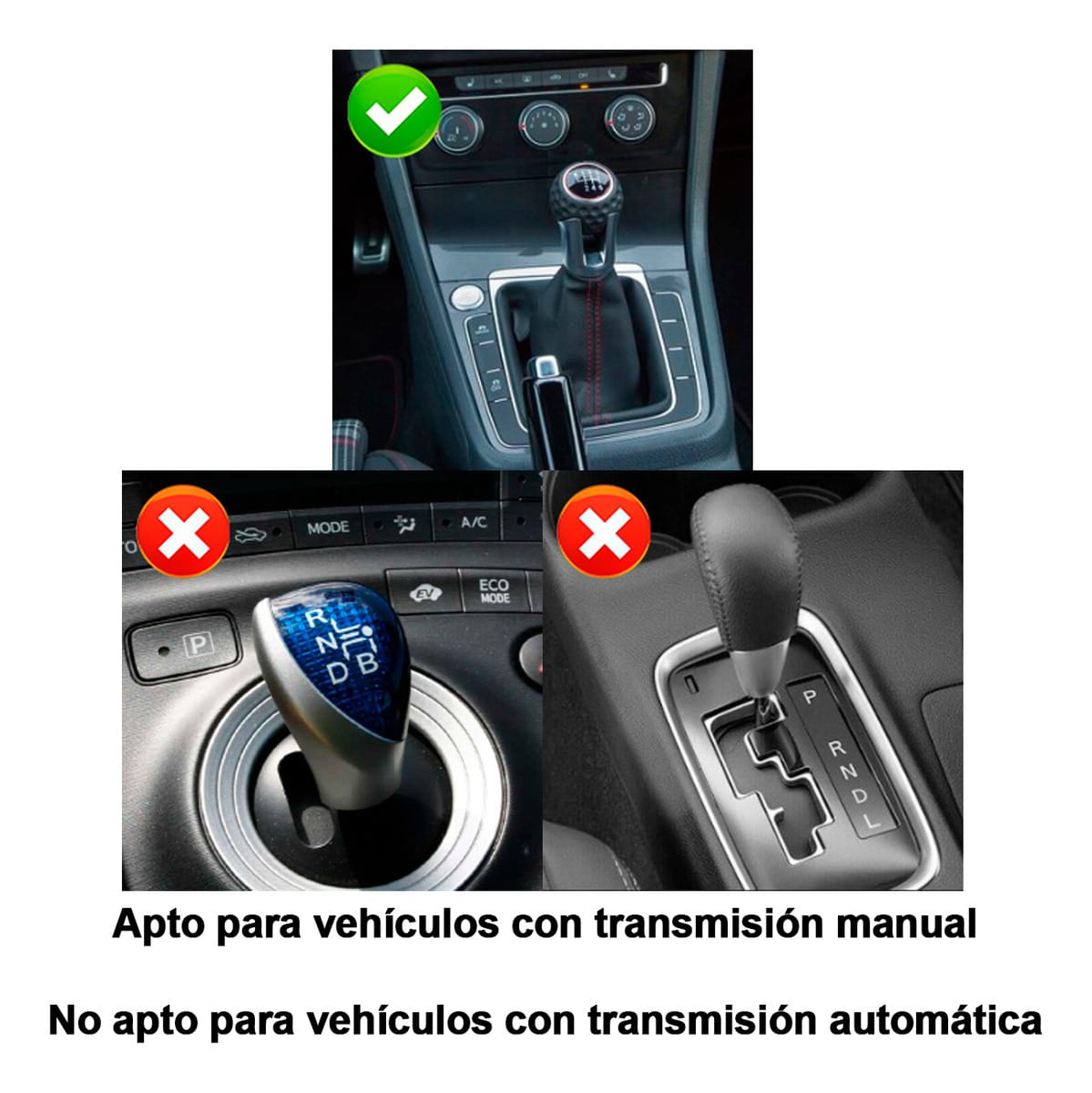 Funda Cubierta Universal Cubre Palanca Cambios Auto Cofia - Imagen 7