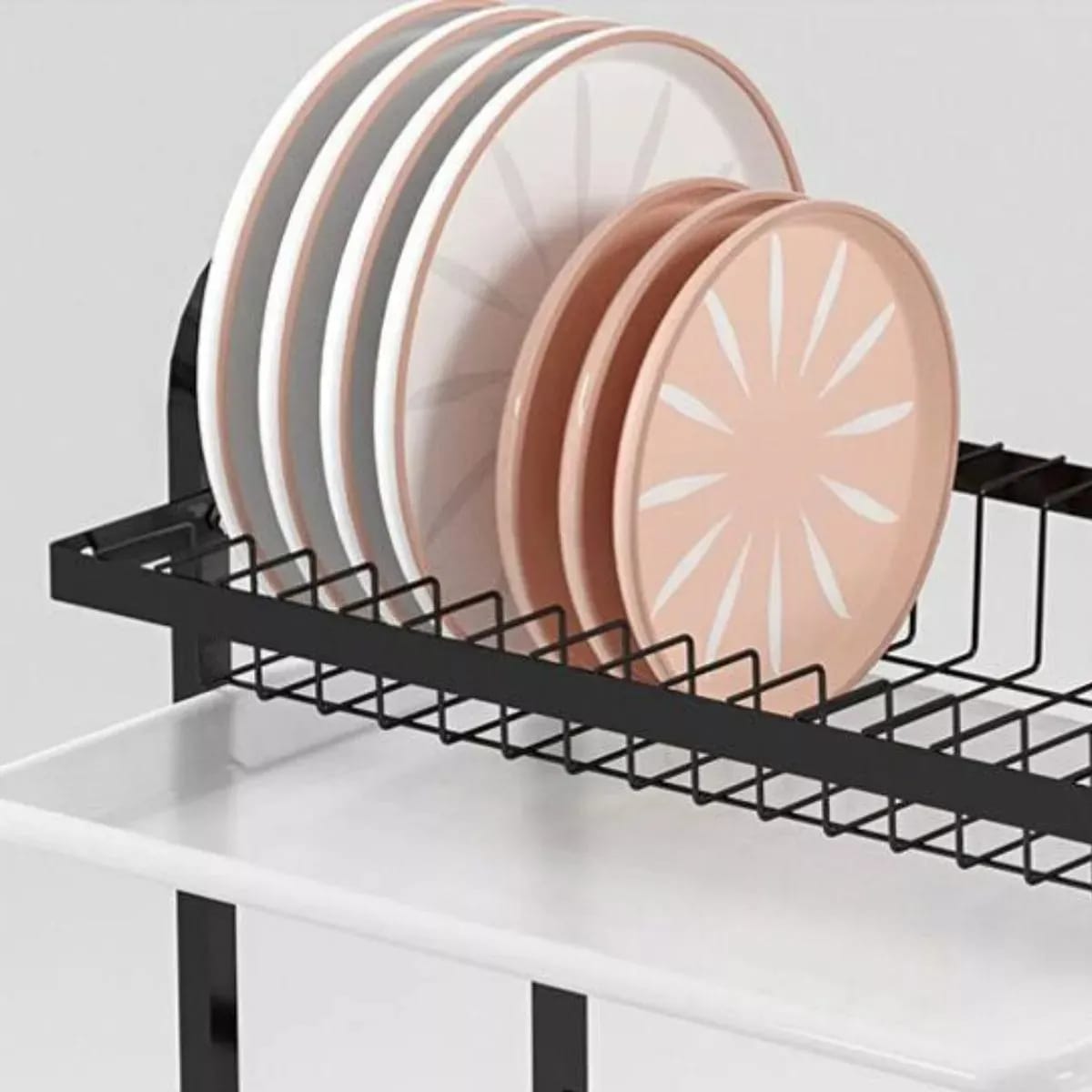 Escurridor Secador Platos Vajilla Cocina 2 Nivel Acero Inox - Imagen 2
