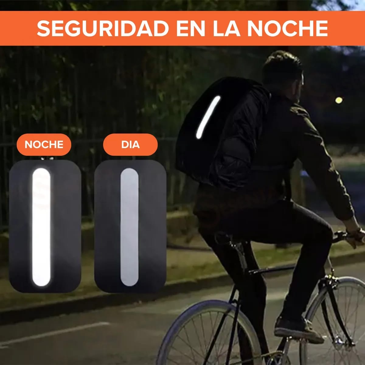 Funda Impermeable Reflectante Cubre Mochila 40l Bici Camping - Imagen 6