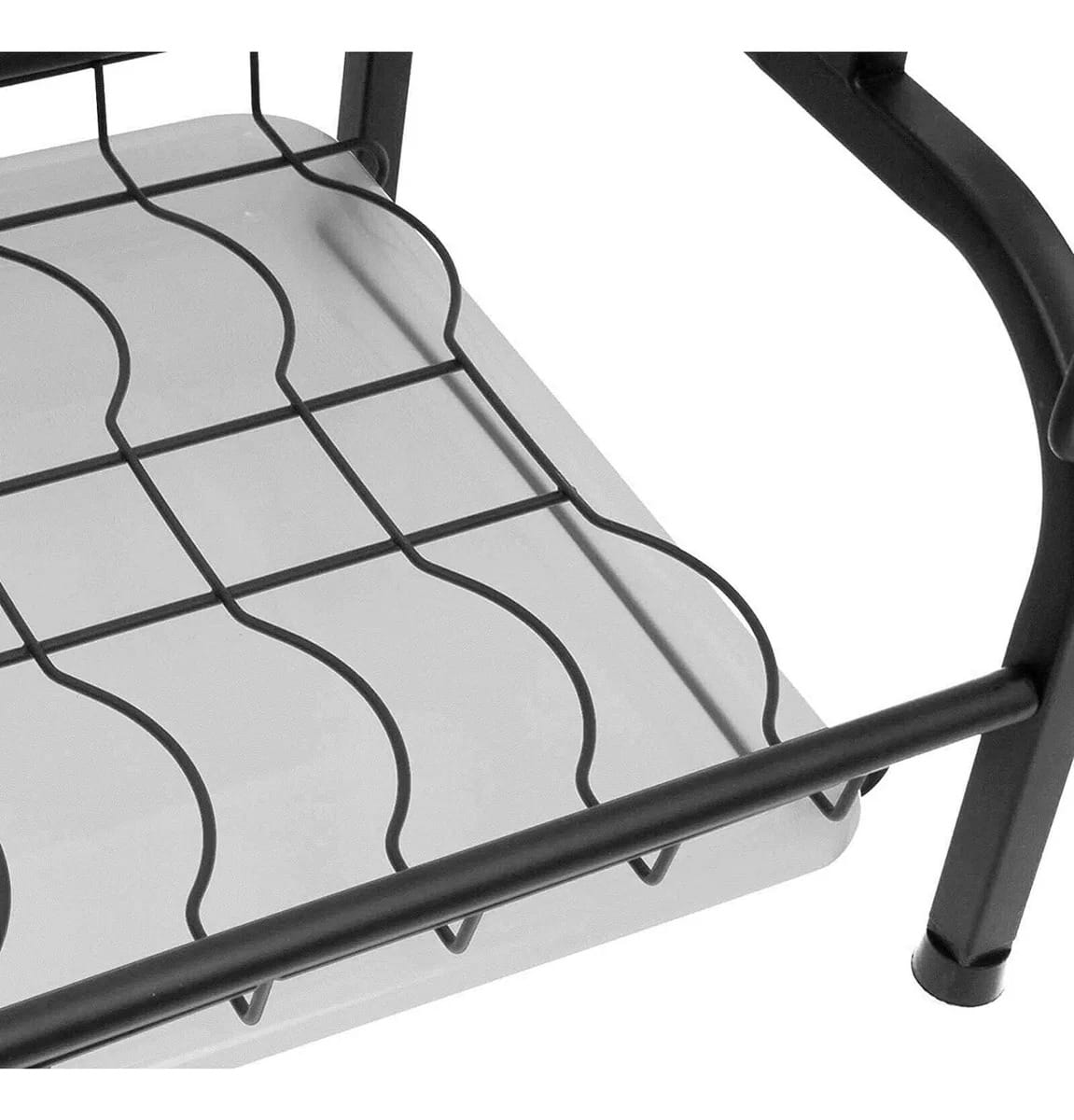 Escurridor Secador Platos Vajilla Cocina 2 Nivel Acero Inox - Imagen 4