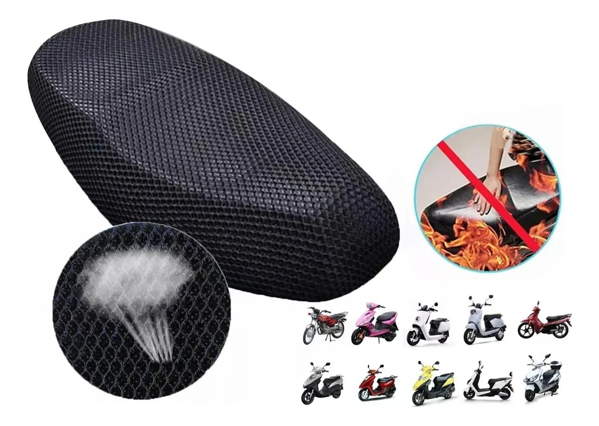 Funda Cubre Asiento Moto 92x50 Cm Protección Antideslizante