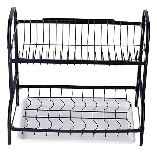 Escurridor Secador Platos Vajilla Cocina 2 Nivel Acero Inox - Imagen 3