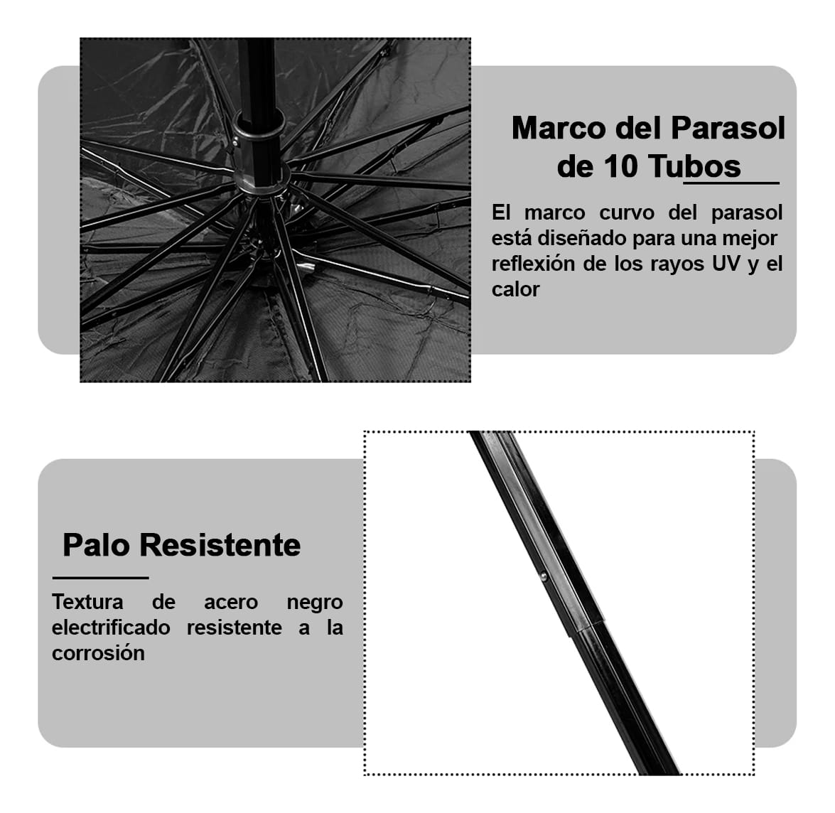 Parasol De Auto Parabrisas Forma De Paraguas Sol Portatil - Imagen 10