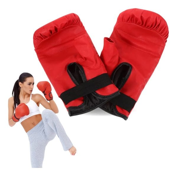 Guantes Para Bolsa De Boxeo Montada En Pared Entrenamiento - Imagen 3