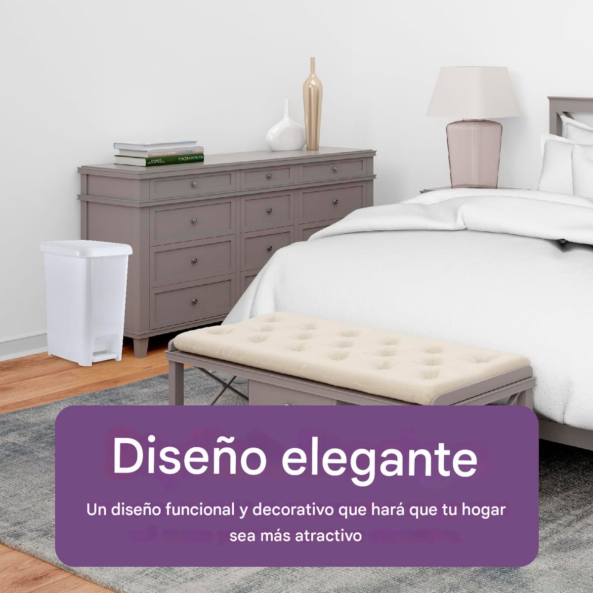 Contenedor Tacho De Basura Tapa A Pedal Capacidad 15 L - Imagen 10