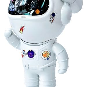 Veladora Proyector Astronauta Luz Galaxia 360 Con Parlante