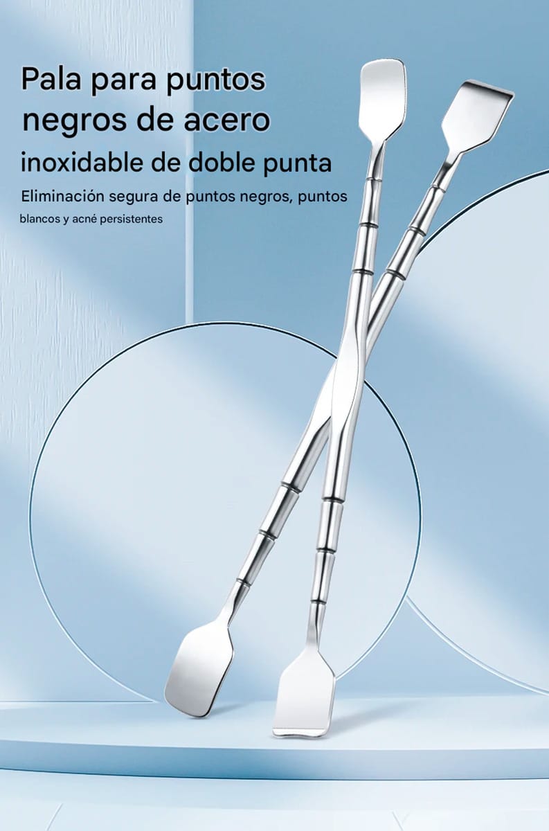 Removedor De Puntos Negros De Acero Inoxidable Doble Punta - Imagen 2