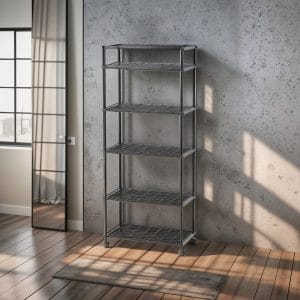 Zapatera Y Estante Organizador Multifuncional Con 5 Niveles