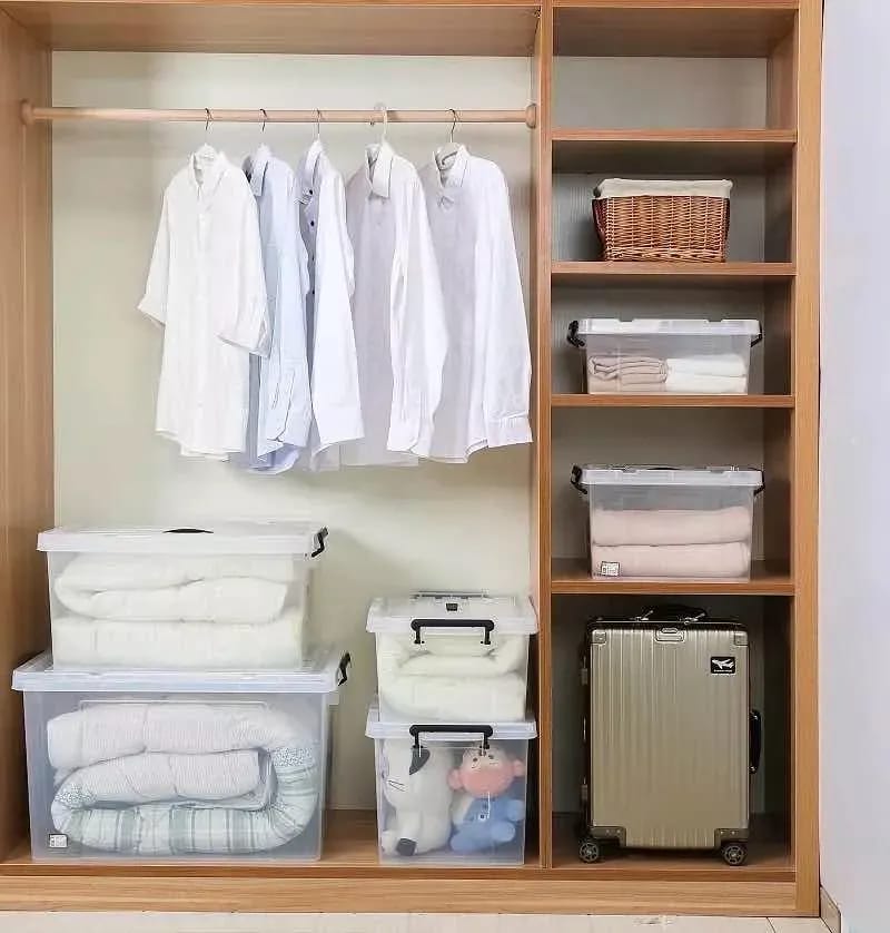 Caja Organizadora Apilable Con Tapa Transparente De 35 L - Imagen 9