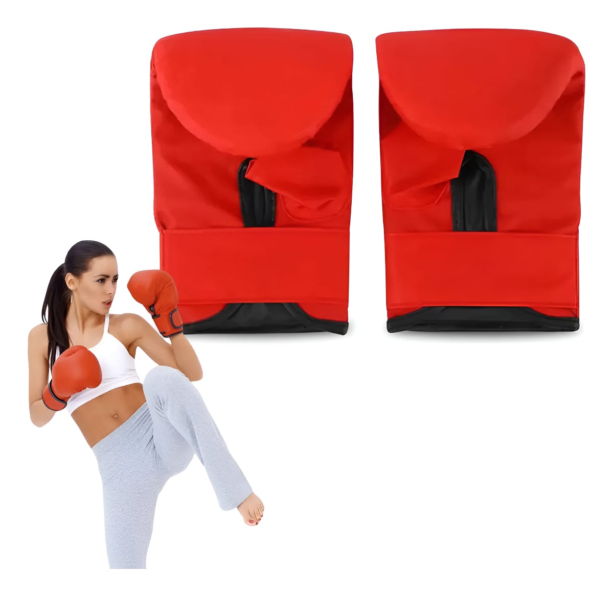 Guantes Para Bolsa De Boxeo Montada En Pared Entrenamiento