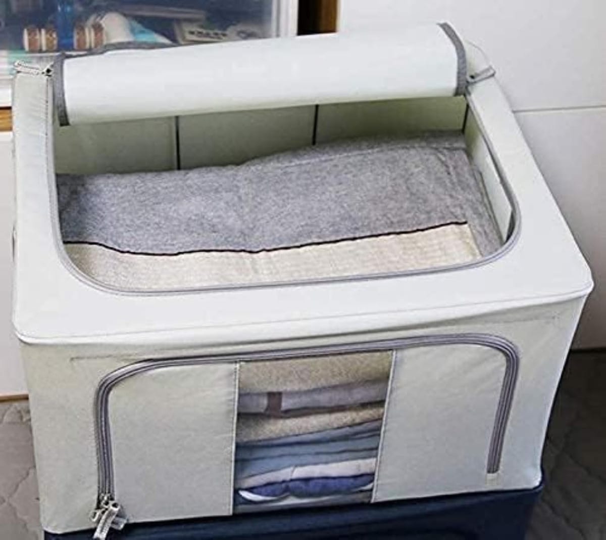 Organizador De Ropa Con Estructura Metálica Apilable 100 L - Imagen 7