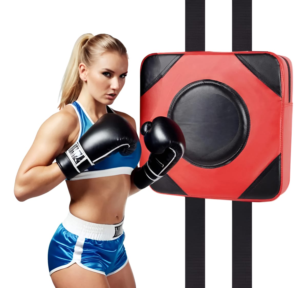 Bolsa Boxeo De Pared 40x40 Entrenamiento Marcial Sin Ruidos