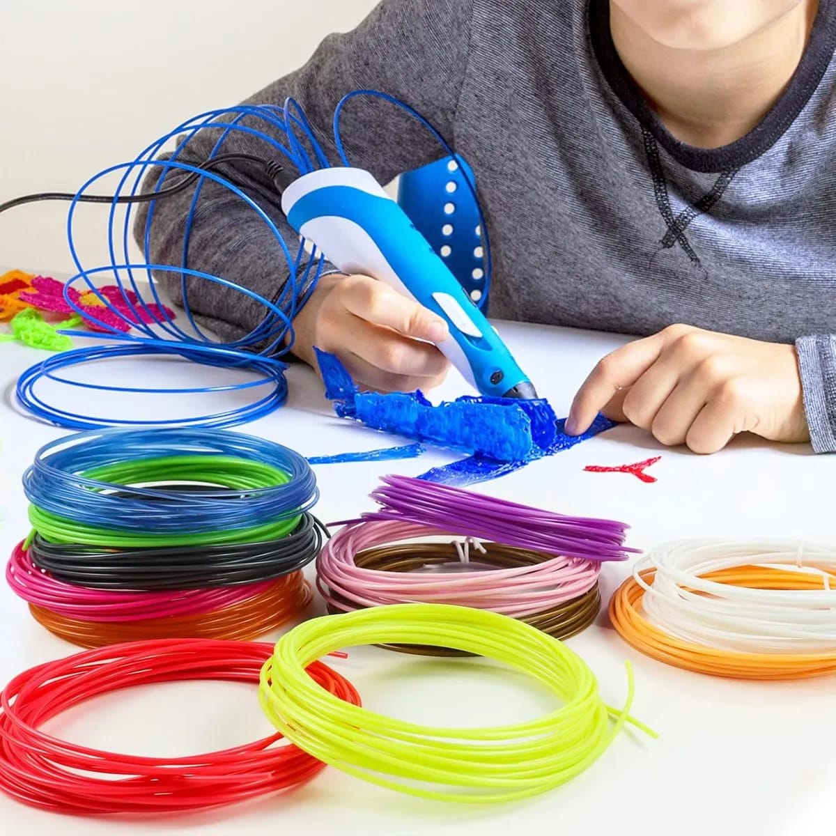 Filamento Pla 100 Mts Lapiz Lapicera 20 Colores Diferentes - Imagen 5