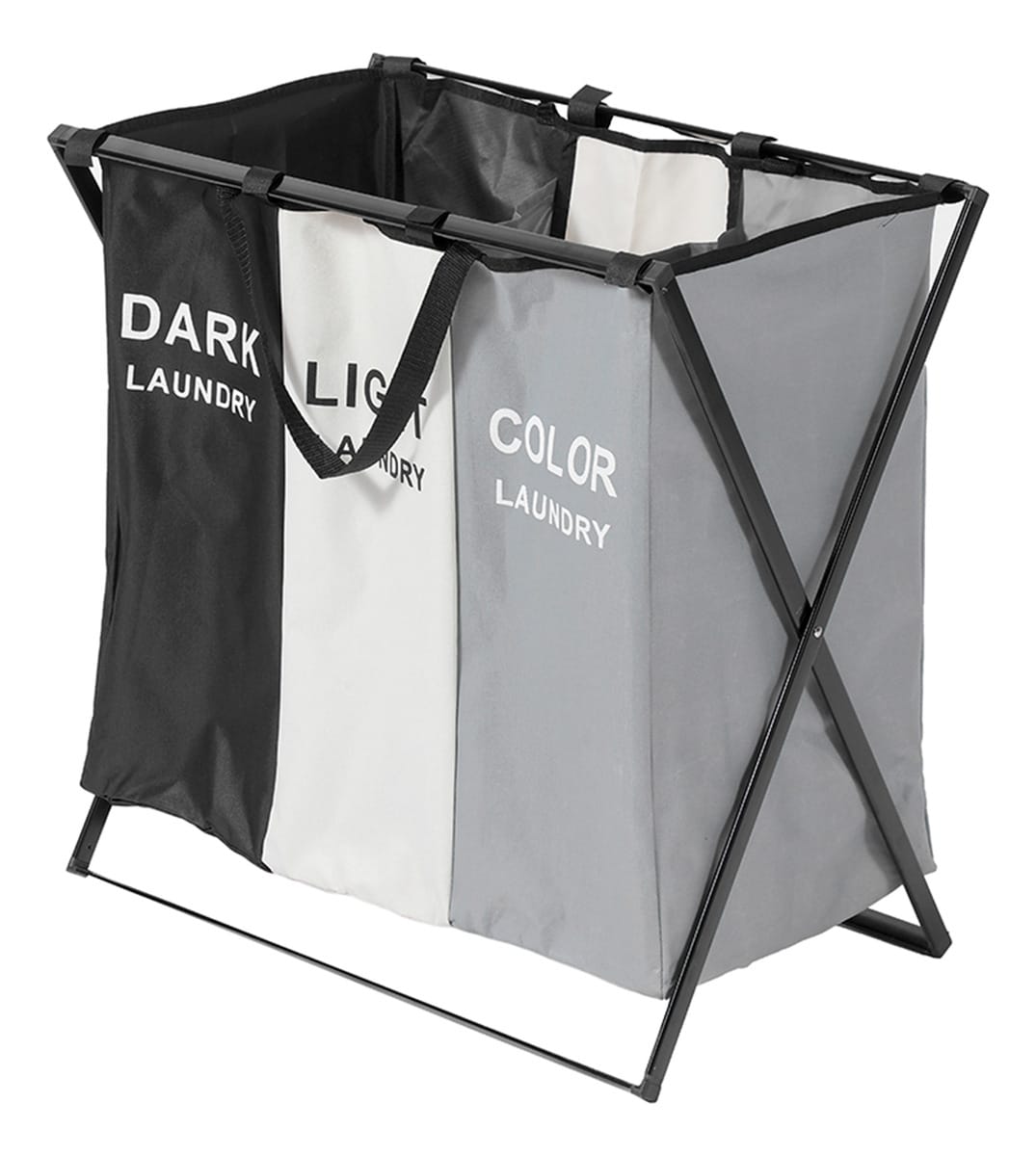 Cesta Plegable Organizadora De Tres Divisiones Ropa Laundry - Imagen 11