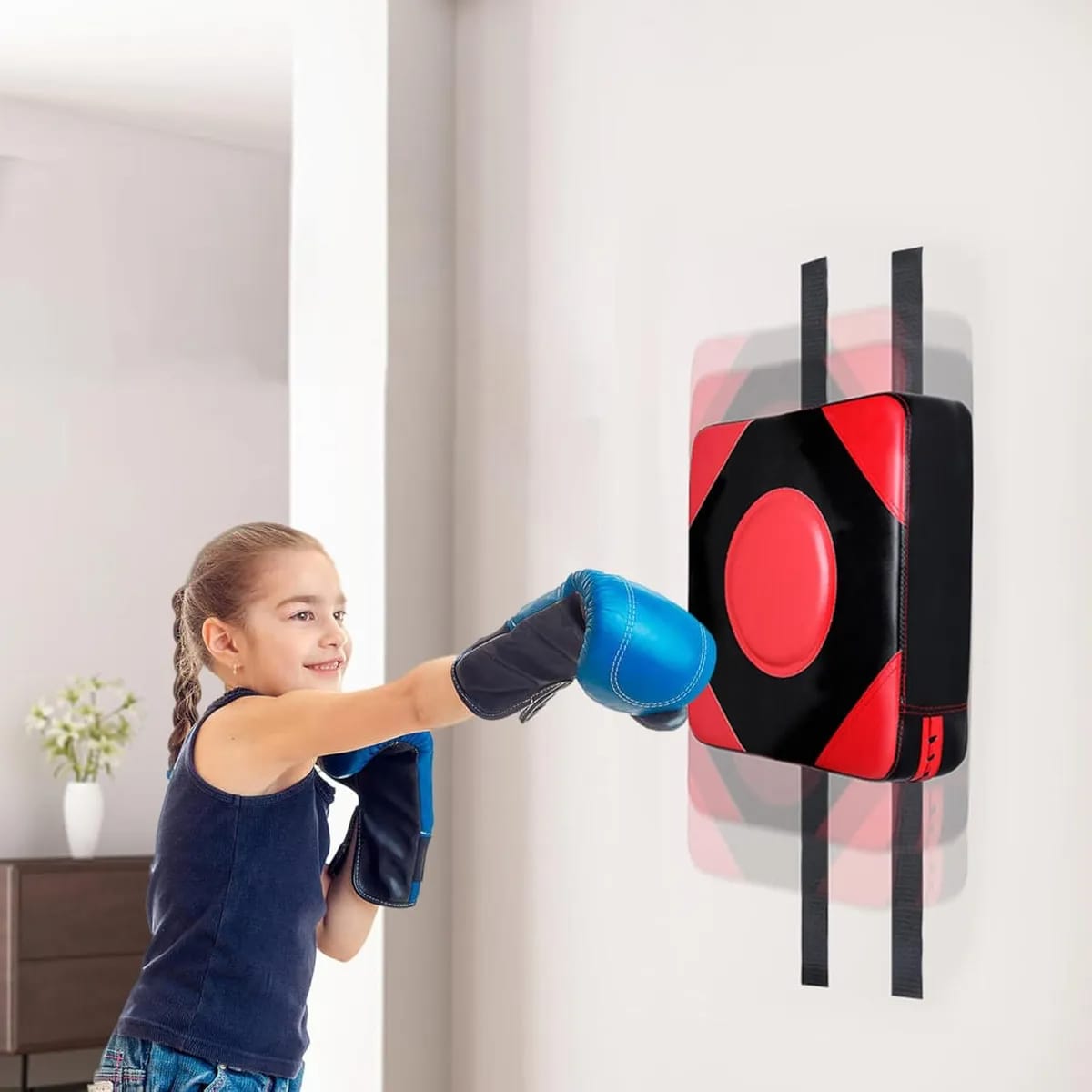 Bolsa Boxeo De Pared 40x40 Entrenamiento Marcial Sin Ruidos - Imagen 6