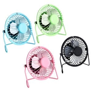 Mini Ventilador Usb De Metal Ideal Oficina Hogar Escritorio