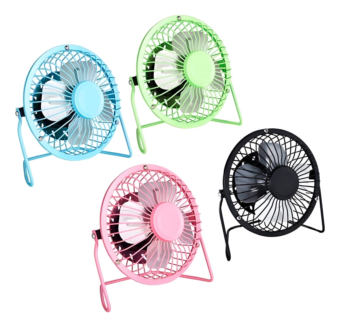 Mini Ventilador Usb De Metal Ideal Oficina Hogar Escritorio