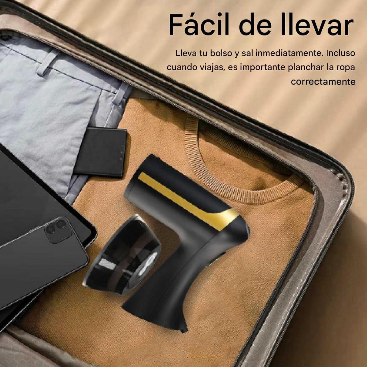 Plancha Vertical A Vapor De Mano Vaporizadora Rapido 1500 W - Imagen 6