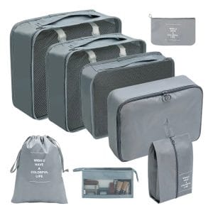 Set 8 Organizadores Bolsos De Valija Maleta Equipaje Viaje