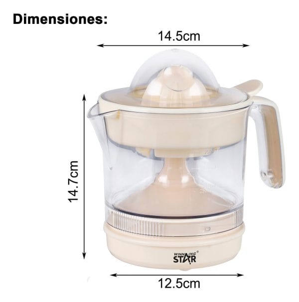 Exprimidora Electrica Potente Naranjas Citricos Jugos 750 Ml - Imagen 7