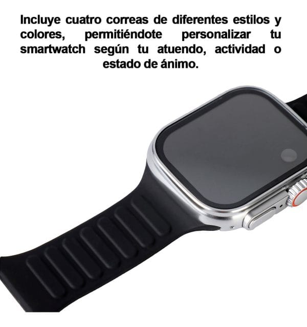 Reloj Inteligente Smart Watch T20 Ultra2 4 Mallas Diferentes - Imagen 3