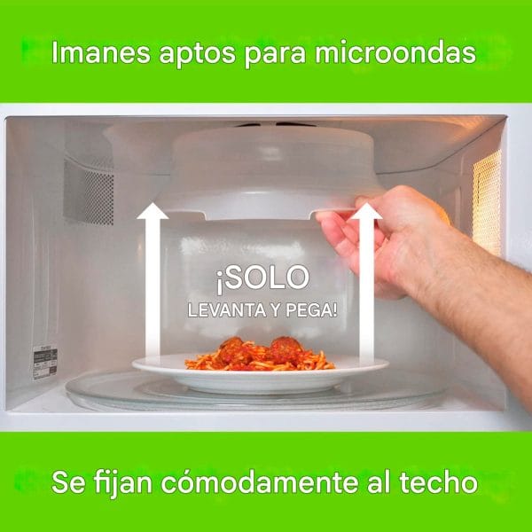 Tapa Protectora De Plato De Microondas Plegable Altura 10 Cm - Imagen 4