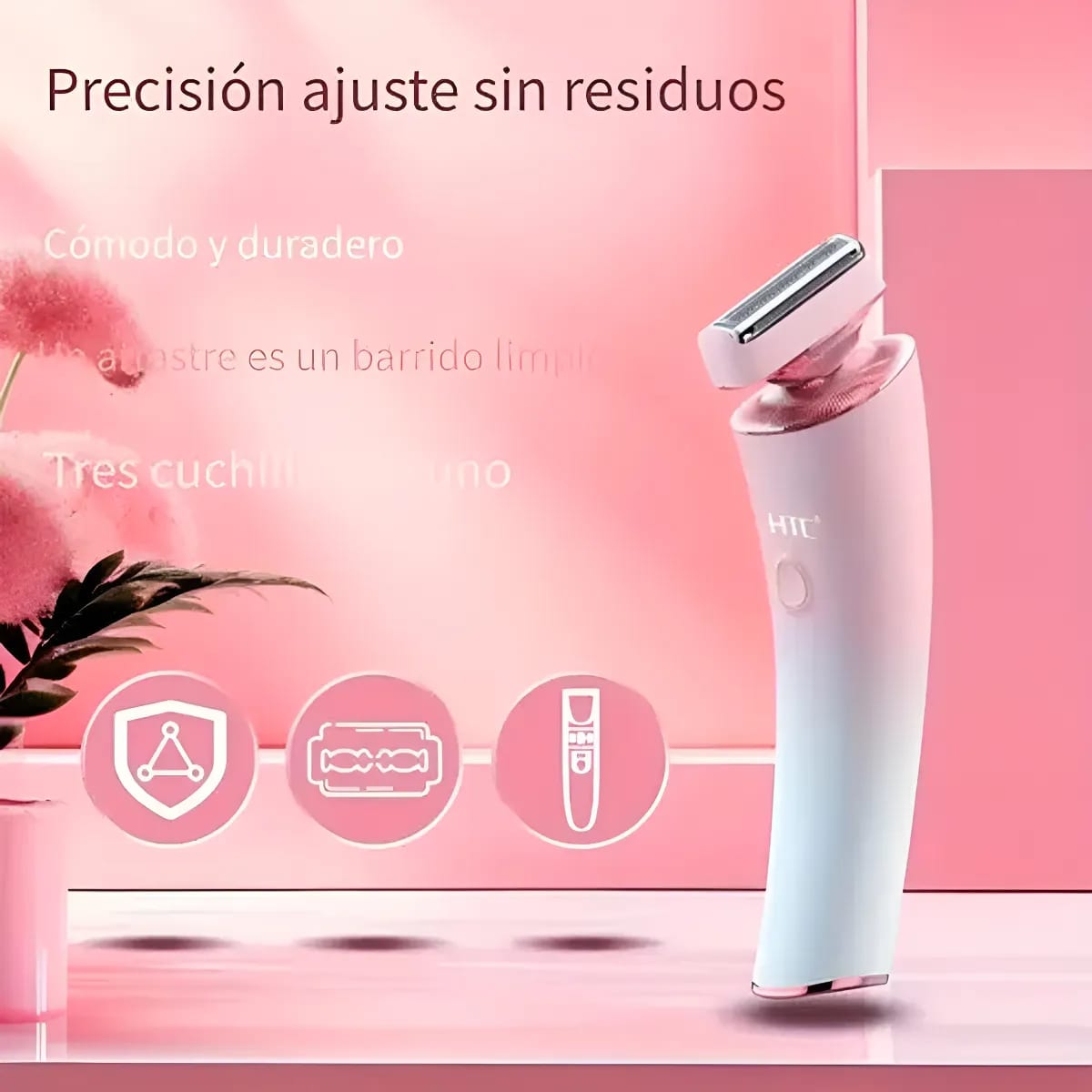 Depiladora Corporal Mujer Afeitadora Inalámbrica Htc Ipx7 - Imagen 6
