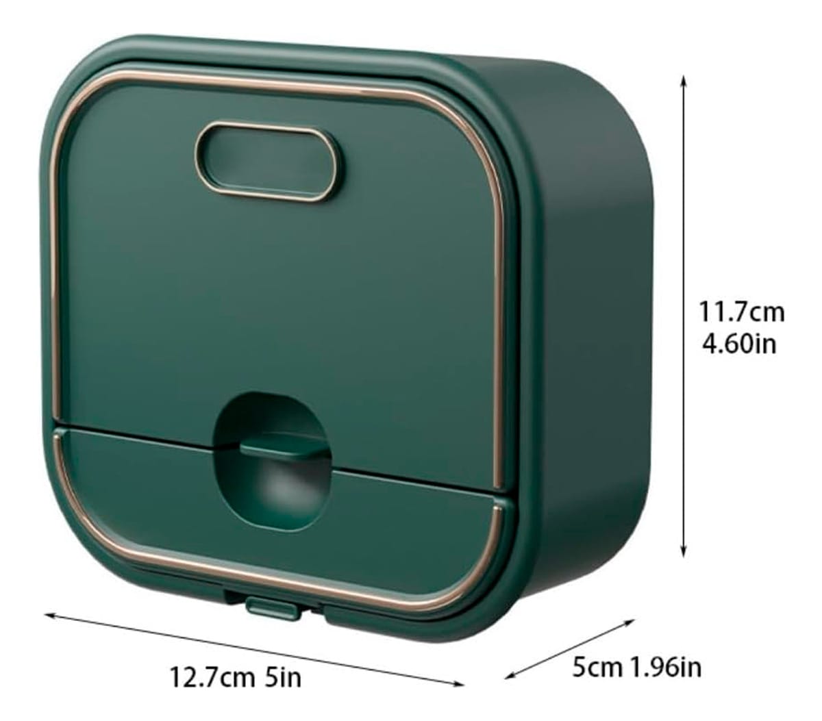 Jabonera De Ducha Adhesiva De Pared Con Tapa Y Drenaje - Imagen 4