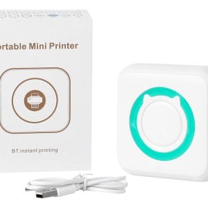 Mini Impresora Termica Bluetooth Portatil Carga Usb +1 Rollo
