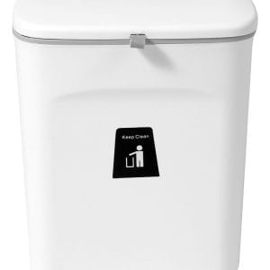 Contenedor Cubo Bote Basura Cocina Baño Colgar Colgante 9 L