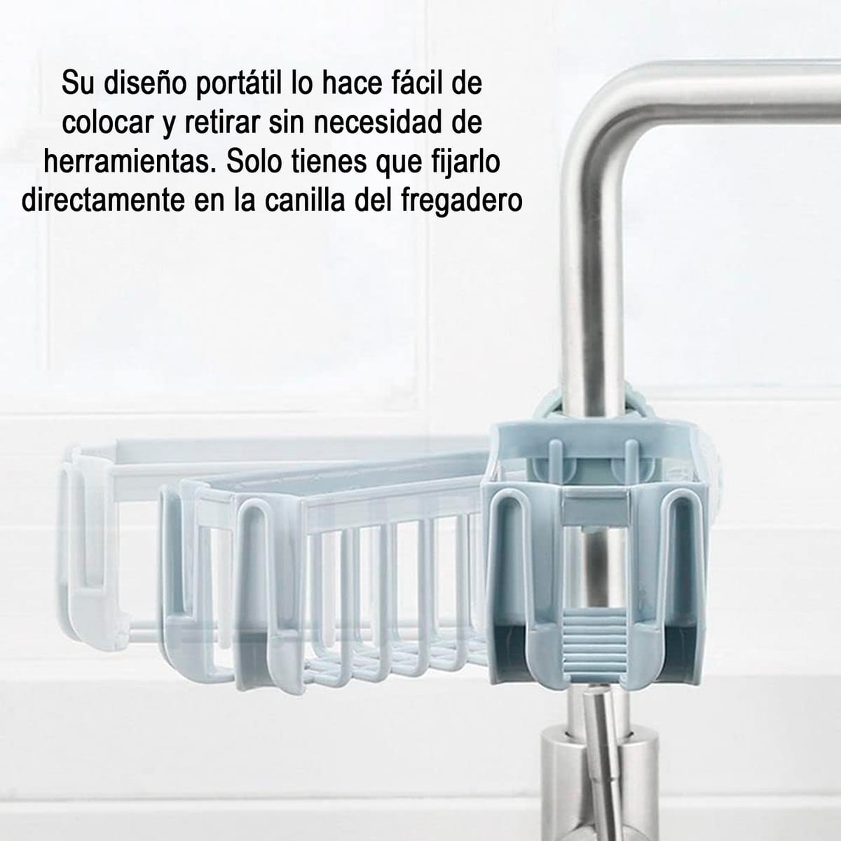 Soporte Rejilla Organizador De Esponja Ajustable A Canilla - Imagen 4
