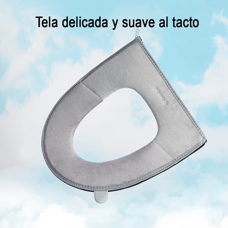 Funda Para Asiento Inodoro Acolchonada Suave Y Lavable Ecoco - Imagen 4