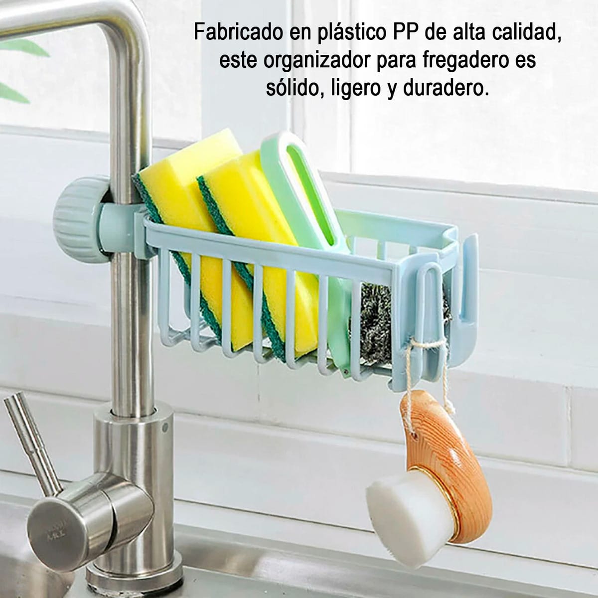 Soporte Rejilla Organizador De Esponja Ajustable A Canilla - Imagen 7