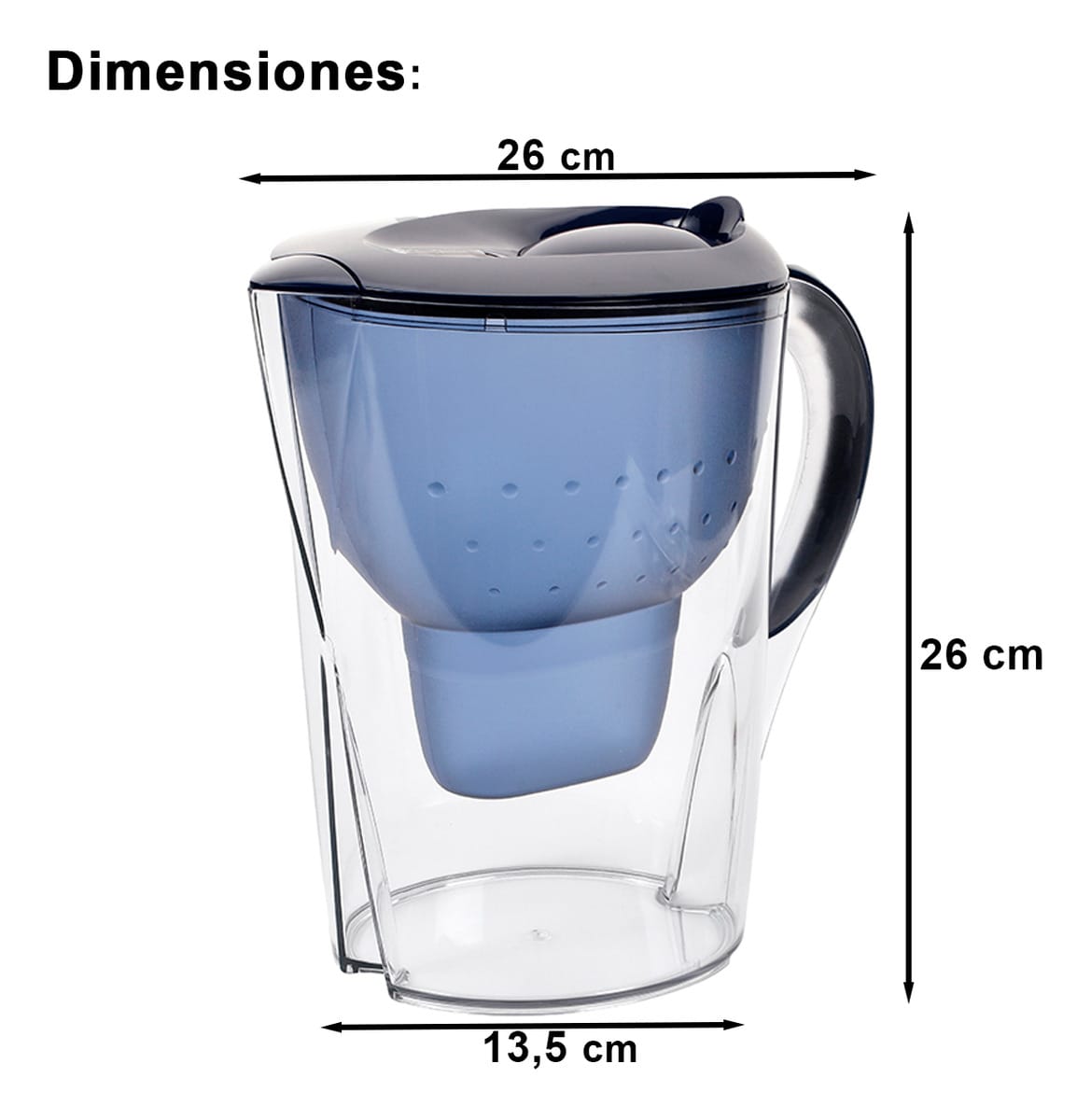 Jarra Purificadora Con Filtro De Agua 3,5 Lts Water Filter - Imagen 5