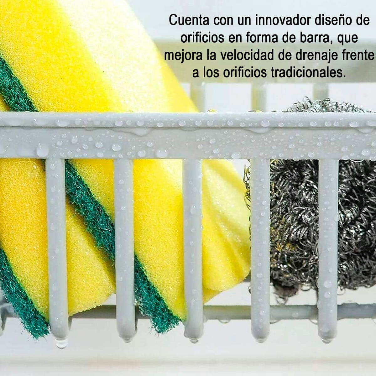 Soporte Rejilla Organizador De Esponja Ajustable A Canilla - Imagen 3