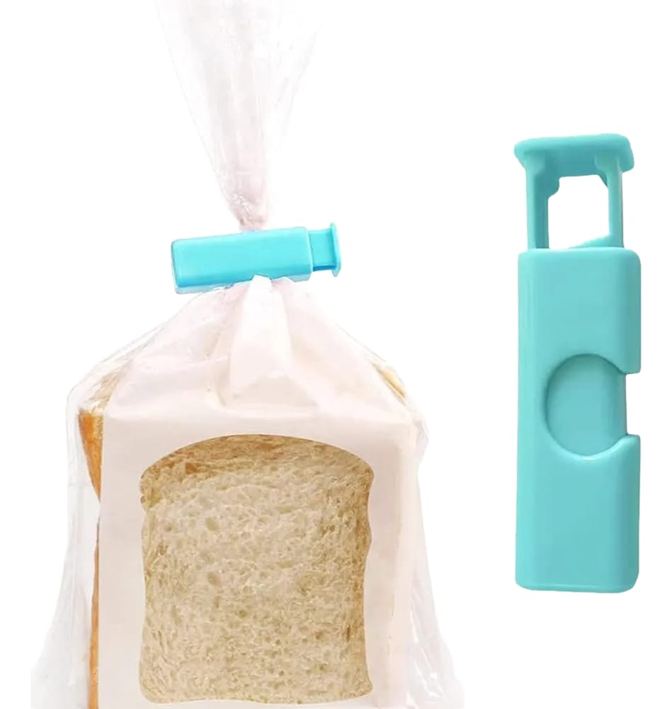 Clip Sellador Cierre Bolsas Alimentos Pack X4 Reutilizables