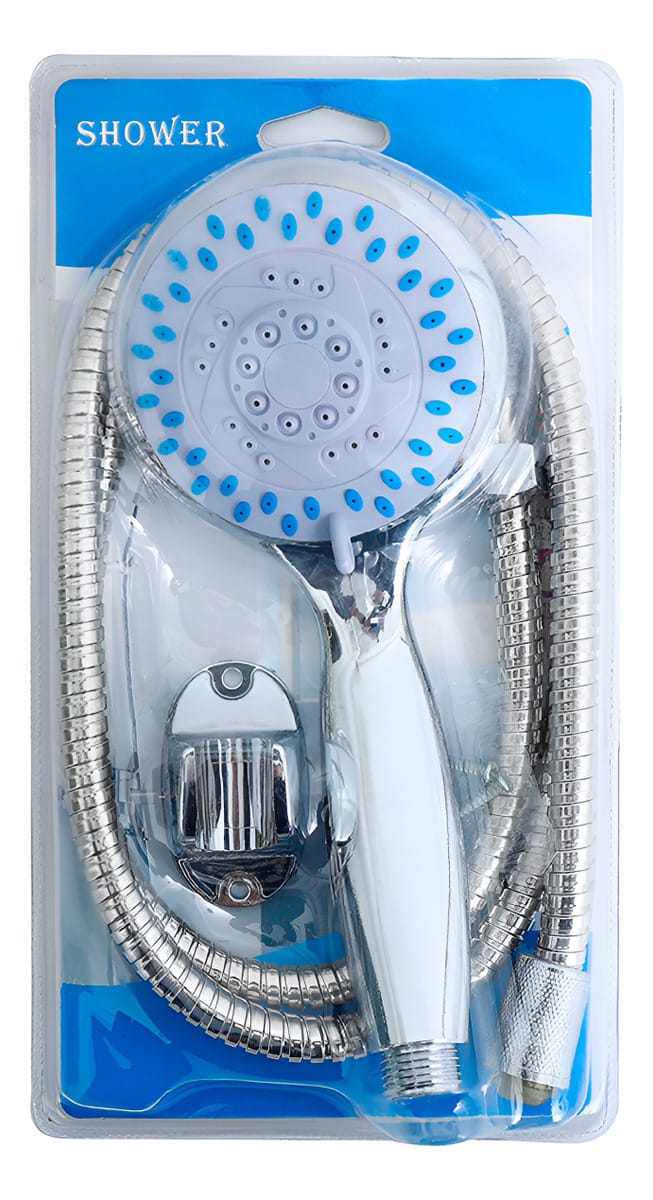 Duchero Con Regulador De Caudal 5 Modos Manguera 1,5 M Largo - Imagen 9