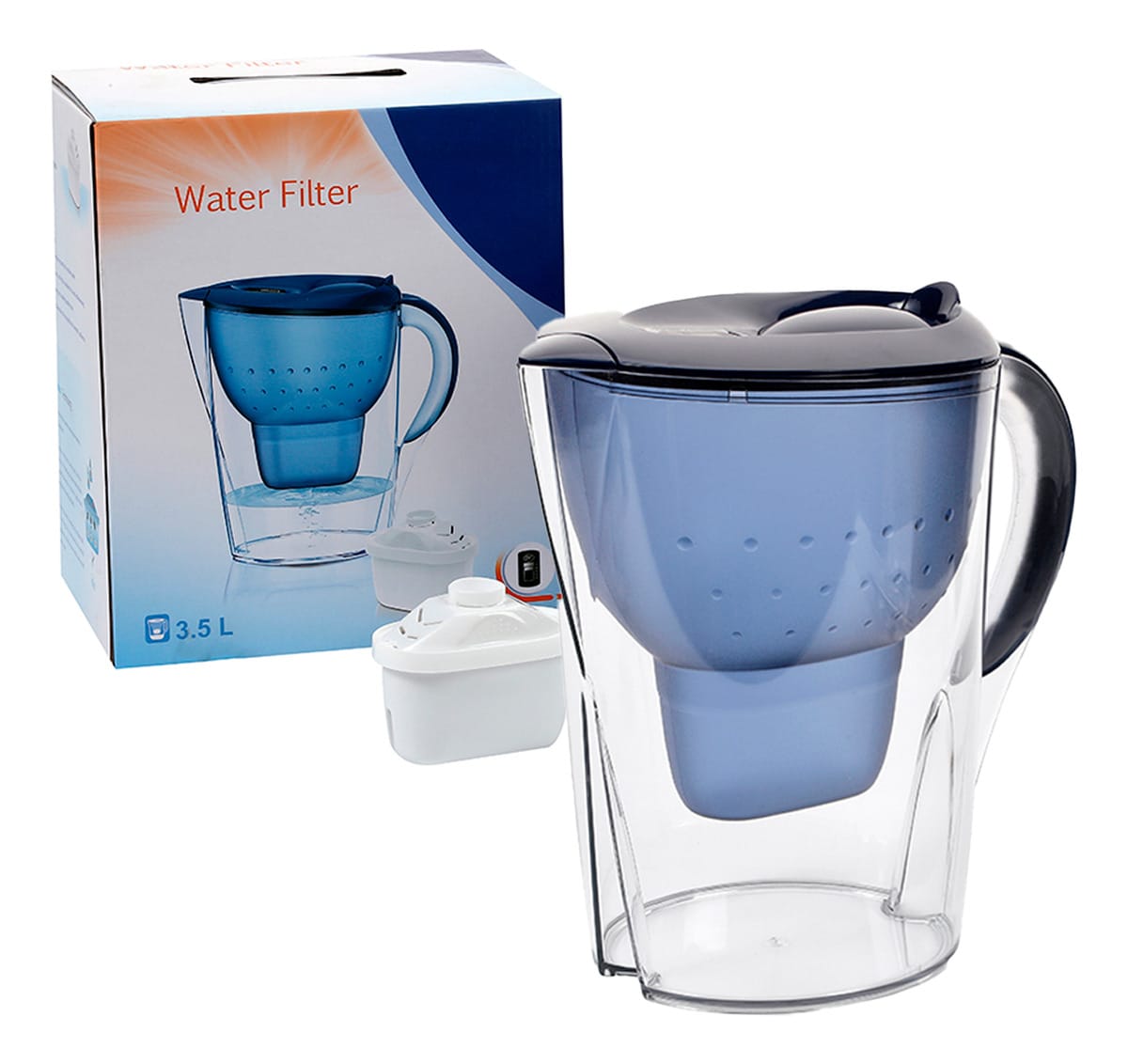Jarra Purificadora Con Filtro De Agua 3,5 Lts Water Filter